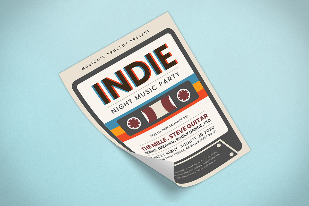 Indie Music Flyer, a Flyer Template by Graphr (Photo 2 of 3)