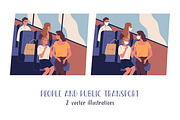 People in public transport, a Healthcare Illustration by Good Studio (Thumbnail 1 of 3)