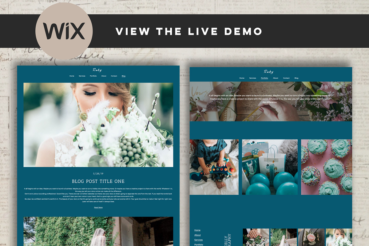 Wix Photography Website Template, a Wix Template by Design House (Photo 3 of 10)