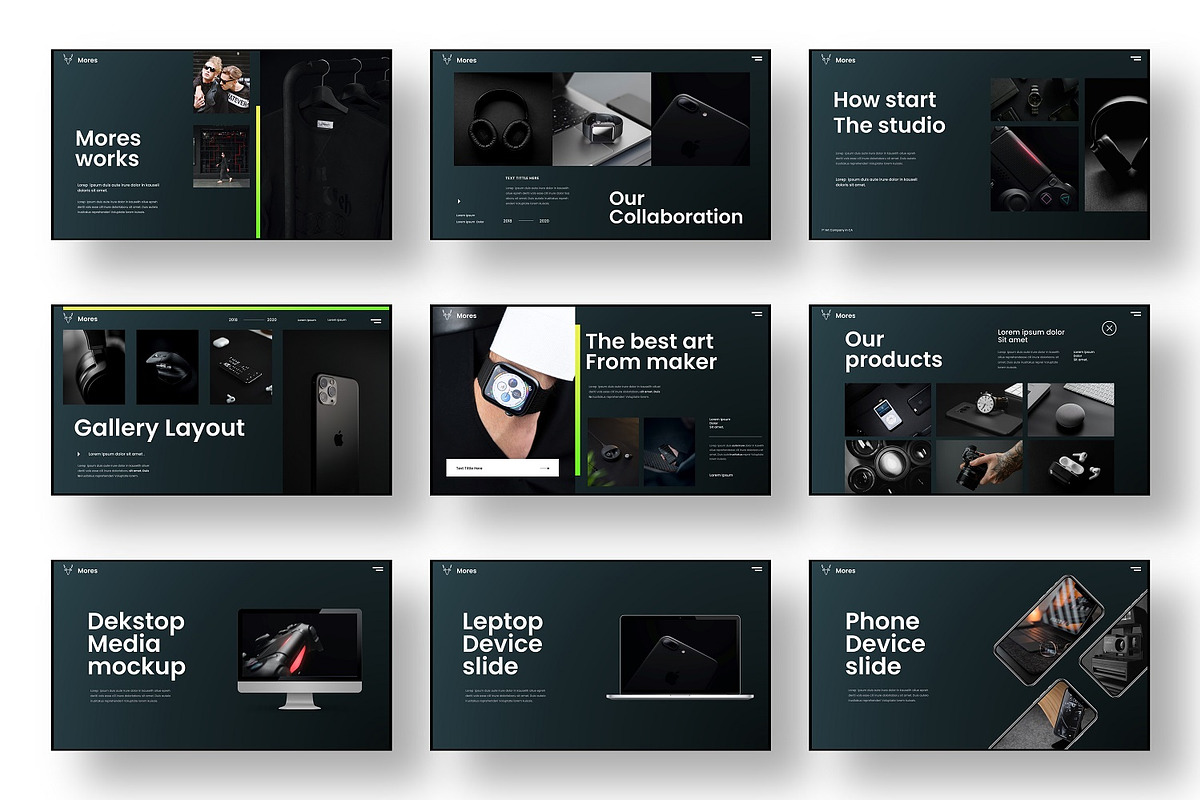 Mores – Business PowerPoint Template, a Presentation Template by Dens Creative Studio (Photo 4 of 6)