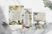Purple and Yellow Watercolor Flowers, a Decorative Illustration by BlumenSoul (Thumbnail 9 of 9)
