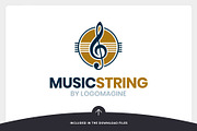 Music String Logo Template, a Branding & Logo Template by LOGOMAGINE (Thumbnail 5 of 16)