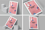 Portrait Frame Mockups, an Advertising Mockup by megostudi0 (Thumbnail 1 of 6)