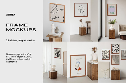 Althea- Minimal frame mockup bundle