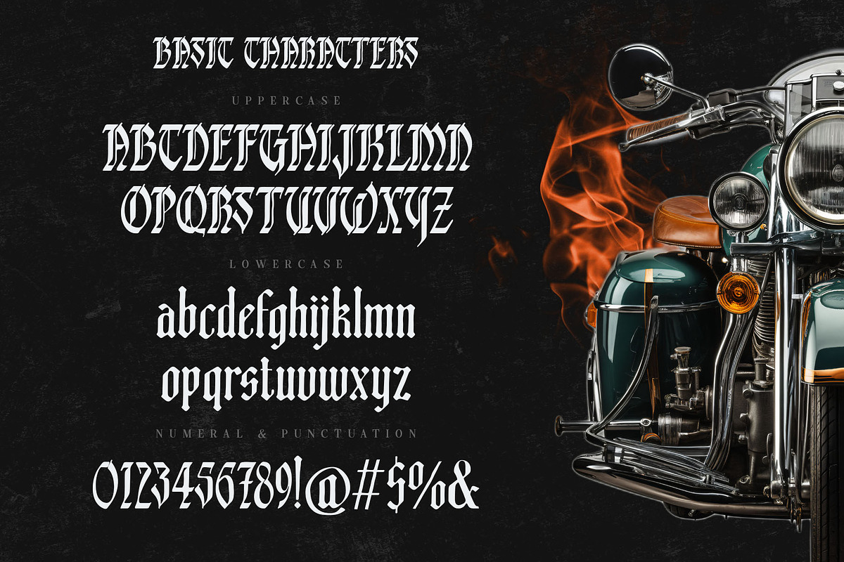 Black Dakota Typeface, a Blackletter Font by alit design (Photo 8 of 15)