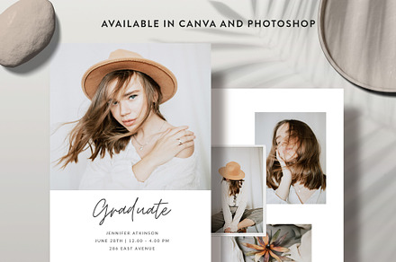 Senior Graduation Card SG023, an Invitation Template by Bellenity Design