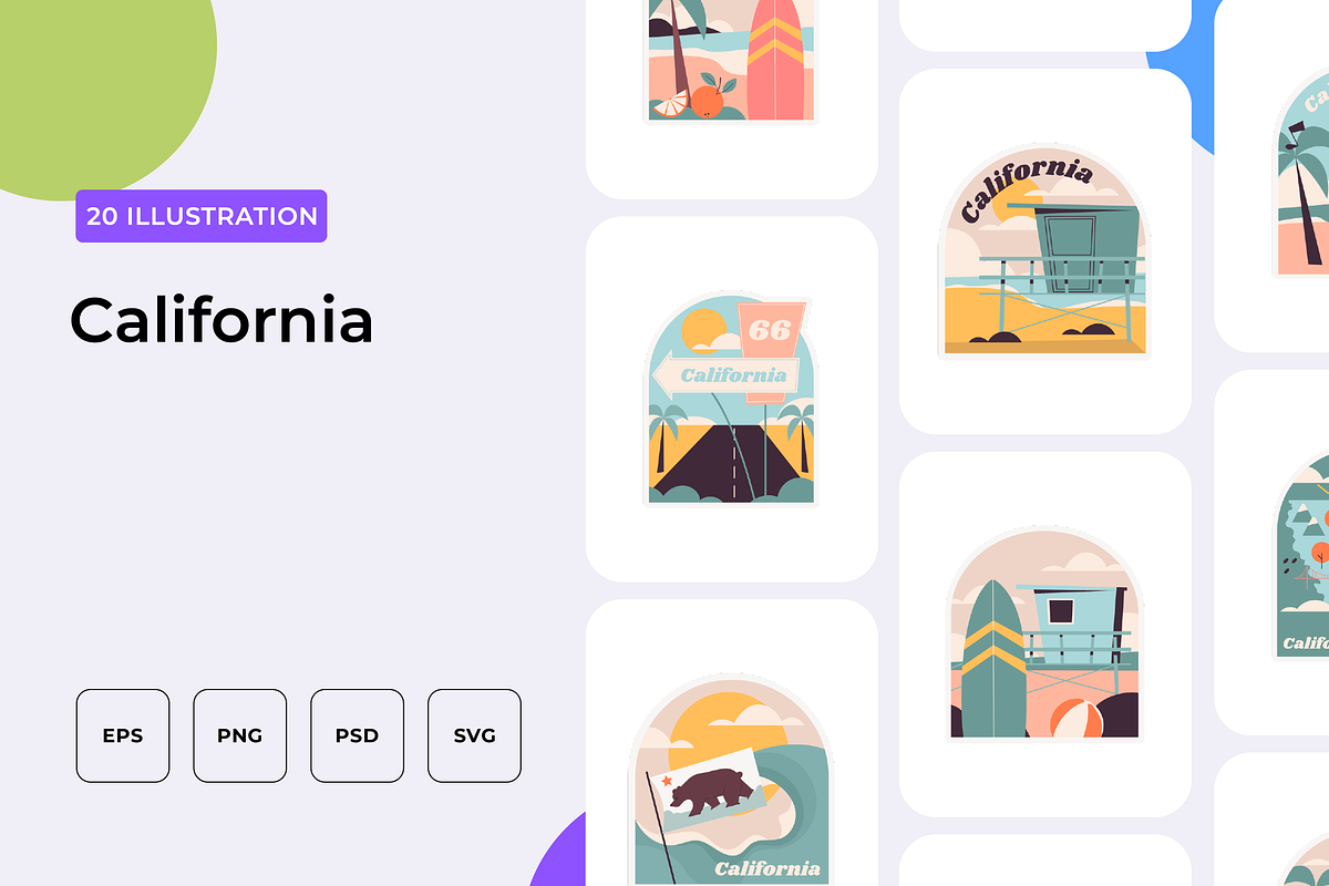 California Illustration, an Outline Icon by Wencory