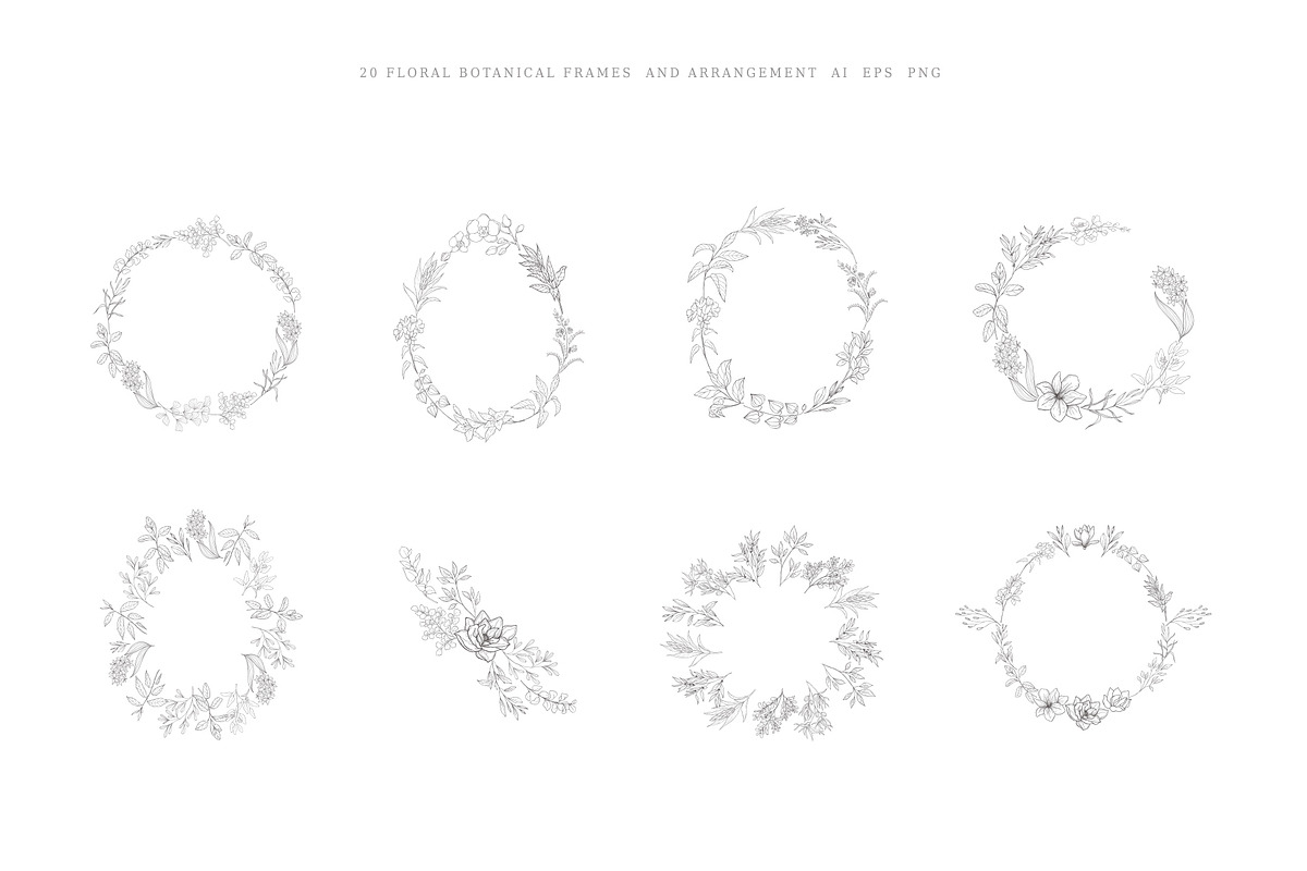 Botanical Hand Drawn Designs, Logos, a Seasonal Illustration by Designwork (Photo 20 of 22)