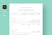 Minimal Resume for Professionals, a Resume Template by Filip Studio (Thumbnail 2 of 4)