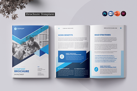 Brochure | Word, PPTX, InDesign, PSD, a Brochure Template by ArtisticLand