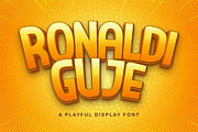 RONALDI GUJE - Display Sans Font, a Sans Serif Font by StringLabs (Thumbnail 1 of 6)