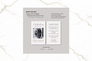 Funeral Prayer Card B&W Canva FR002, a Card Template by TyphoonStudio (Thumbnail 2 of 5)
