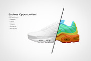 Nike Air Max Plus | Photoshop Mockup, a Product Mockup by sophiesconcepts (Thumbnail 2 of 2)