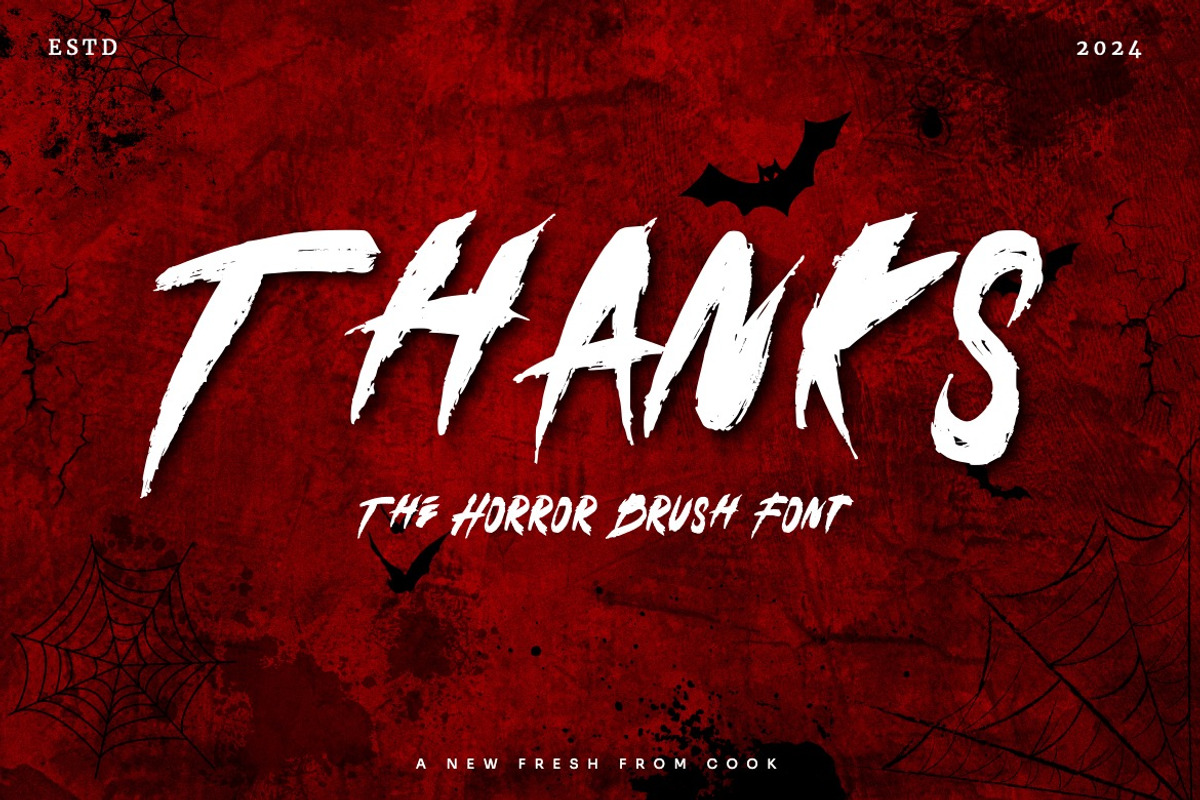 Naxrsoul Cather - Horror Brush Font, a Font by Dhabee (Photo 4 of 15)