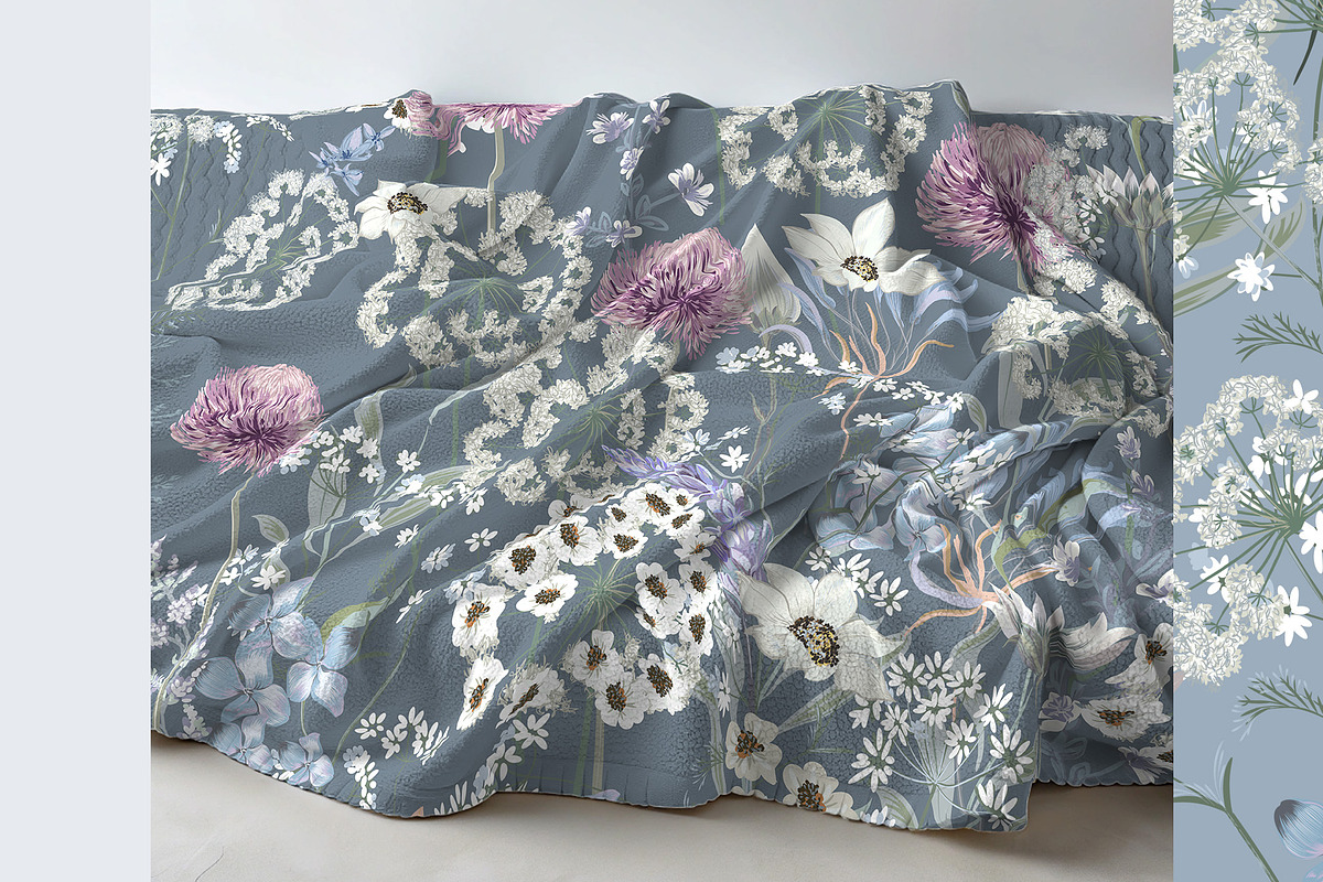 Floral vector seamless pattern, a Pattern Graphic by FleurArt (Photo 4 of 8)