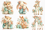Whimsical Mother's Day Animals PNG, an Illustration by Craft Nest (Thumbnail 6 of 12)