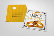 Wedding Invitation Postcard Template, a Card Template by Business Flyers (Thumbnail 2 of 4)