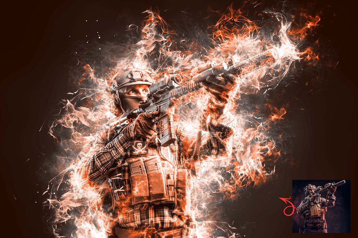Blazing Energy Photo Effect Action, an Action Add-On by MRI STUDIO (Photo 6 of 12)