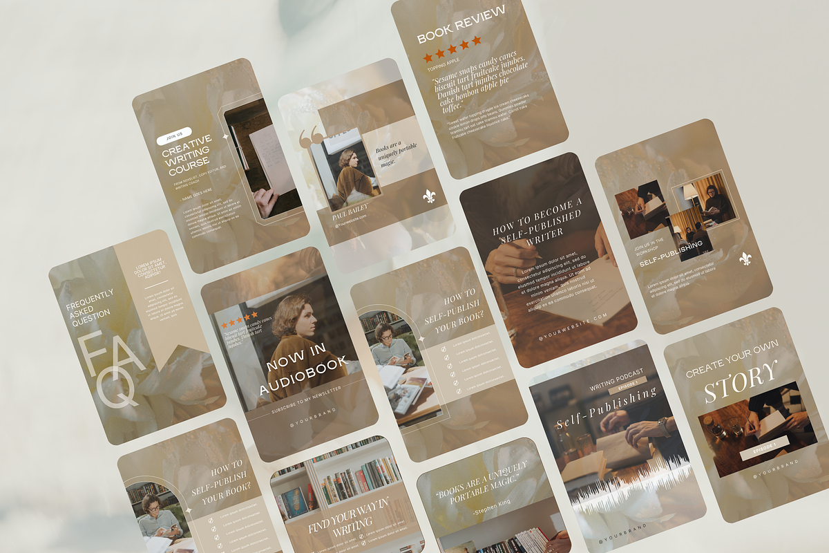 Author instagram story post template, a Social Media Template by Petite Zakka Boutique (Photo 4 of 6)