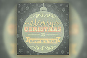 Vintage Christmas Typography Cards, an Illustration by ShinyPixel (Thumbnail 6 of 7)