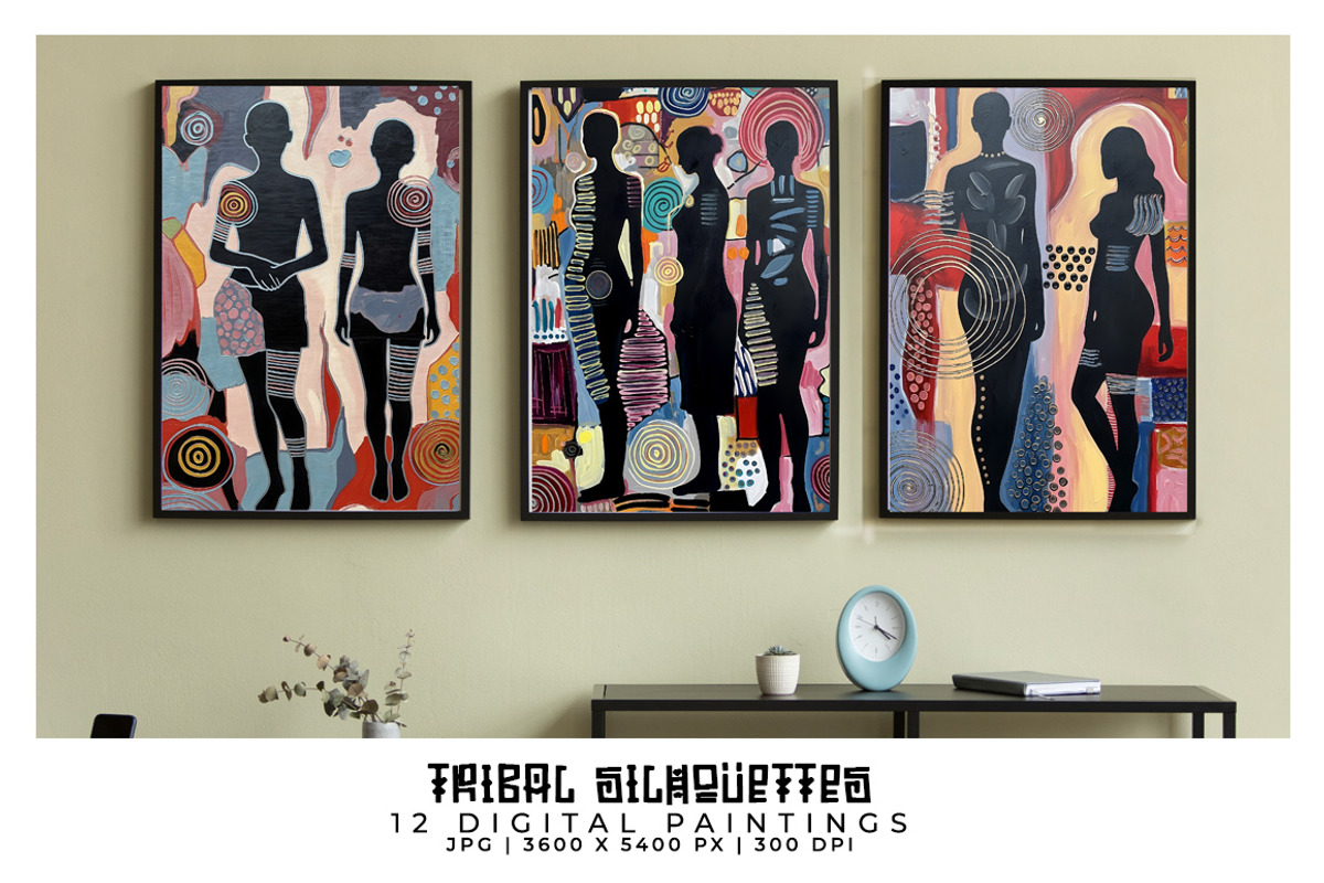 Tribal Silhouettes Paintings, a Person Illustration by Digital Art Creations (Photo 5 of 5)