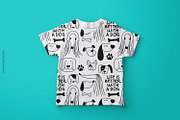 Cute Dogs Vector Set, an Animal Illustration by FourLeafLover (Thumbnail 14 of 17)