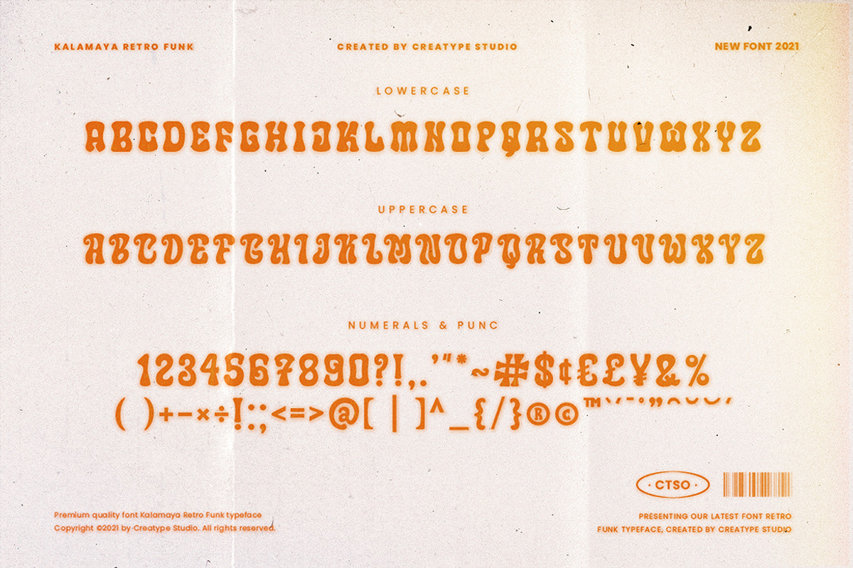 Kalamaya Retro Funk Business Font, a Font by Creatype Studio (Photo 9 of 10)