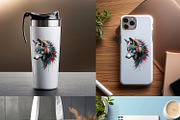 Dynamic wolf head in profile., an Animal Illustration by yod67 (Thumbnail 9 of 10)