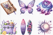 Watercolor Purple Summer Clipart, an Illustration by Designking (Thumbnail 4 of 4)