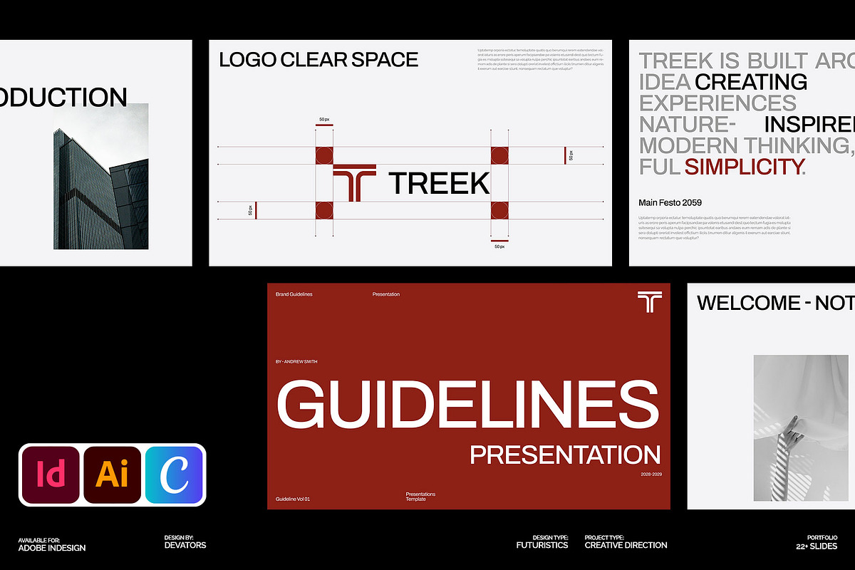 Modern Brand Guidelines Template, a Branding & Logo Template by Devators (Photo 1 of 7)