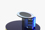 TV Studio News Desk 12, an Architecture 3D Model by akerStudio (Thumbnail 9 of 28)