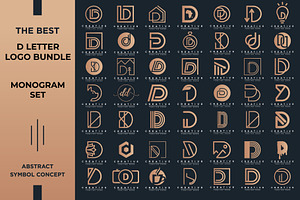 Letter D Logo Bundle Monogram Set