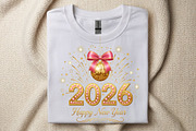 2026 Happy Glitter New Year PNG, an Illustration by SinaCreation (Thumbnail 9 of 11)