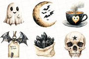 Beige & Black Halloween Clipart, an Illustration by OK Design (Thumbnail 4 of 5)
