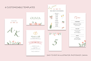 Delicate Wedding Invitation Set, a Design Template by Ollyta May (Thumbnail 4 of 13)