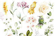 White roses & wildflowers floral set, a Decorative Illustration by Lisima (Thumbnail 11 of 13)