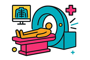Vector illustration of a patient, a Healthcare Illustration by ZinetroN