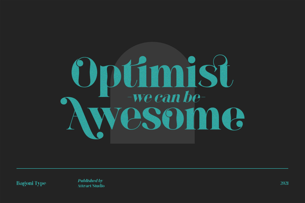 Bagoni Type, a Serif Font by Attract Studio (Photo 16 of 19)