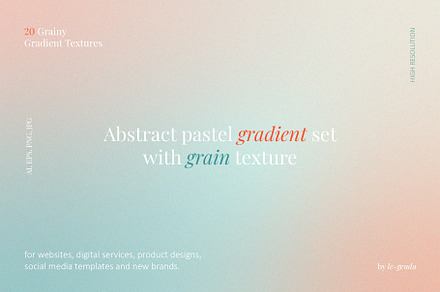 20 Abstract pastel gradients. Vol 2