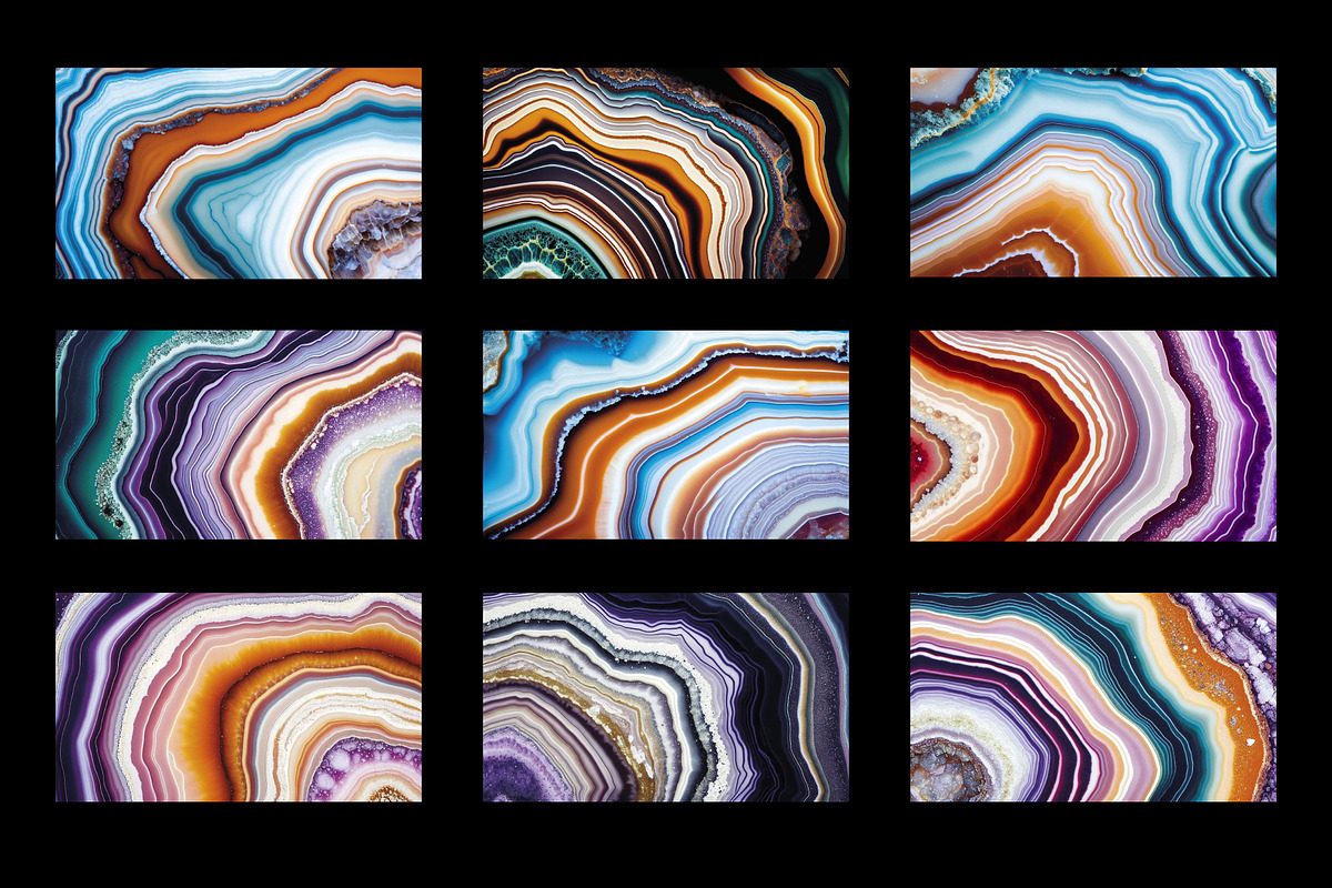 Geode Textures Backgrounds, a Background Graphic by ViktoriaARTprint (Photo 3 of 15)