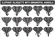 Elephant Silhouette with Ornamental, an Illustration by Amazin_art (Thumbnail 1 of 16)