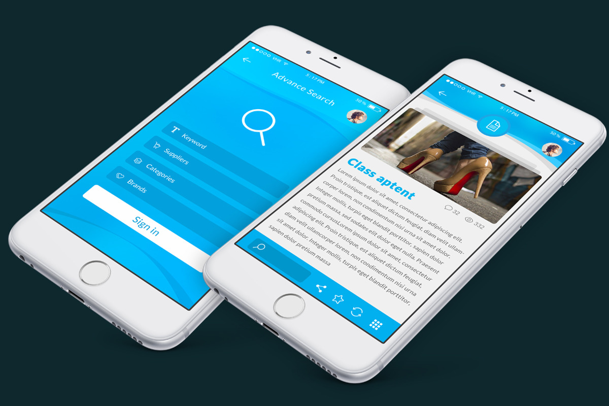 Mobile Creative Shop UI kit, an UI Kit Template by Alireza Farzad (Photo 5 of 7)