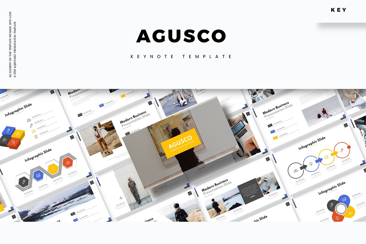 Agusco - Keynote Template, a Presentation Template by AQR Studio