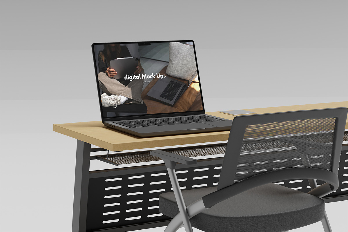 LAPTOP MOCKUP, a Wearable Device Mockup by kebunmockup (Photo 4 of 5)