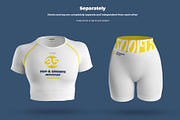 3D Mockup Top & Shorts Sportswears, a Shirt Mockup by Grow Design Craft Studio (Thumbnail 8 of 9)