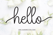 Hello | Script Font, a Handwritten Font by Scratchones (Thumbnail 1 of 9)