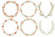 Wedding Floral Clipart & Vectors, a Graphic by Amanda Ilkov (Thumbnail 3 of 4)