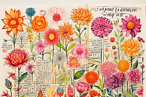 Vintage Flower Garden