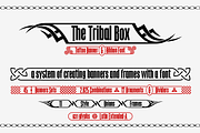 The Tribal Box -banner font-, a Sans Serif Font by deFharo (Thumbnail 1 of 10)