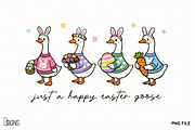 Happy Easter Goose Spring Clipart, a Seasonal Illustration by Design Station (Thumbnail 1 of 3)